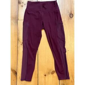 Fabletics women's powerhold athletic leggings. Purple. Size Small. Pocket. Mesh